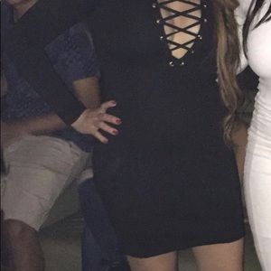 Long sleeve mini dress